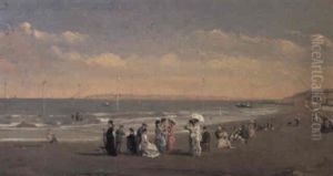 Elegant Figures On A Seashore