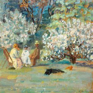 Summer Day In Brondum's Garden, Skagen by Anna Ancher