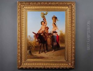 Bacchic Scene, Transporting Grapes by John Gadsby Chapman
