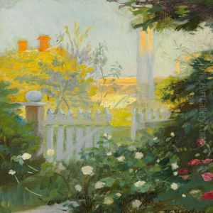 View From The Garden Gate At Markvej Where Anna Og Michael Ancher Lived by Anna Ancher