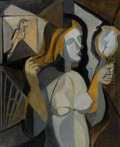 Jeune Fille Devant Son Miroir