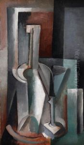 Nature Morte A La Bouteille by Youla, Jules Chapoval
