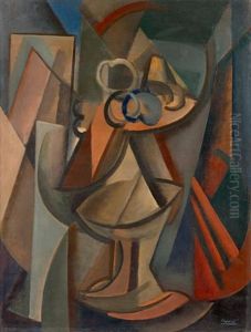 Nature Morte A La Coupe De Fruits by Youla, Jules Chapoval
