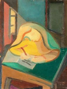 La Table Dans L'atelier by Youla, Jules Chapoval