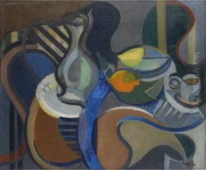 Nature Morte Au Citron Et A L'orange by Youla, Jules Chapoval