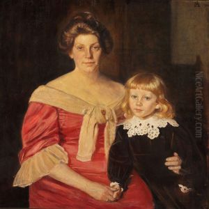 Double Portrait Of Henny Brodersen by Michael Ancher