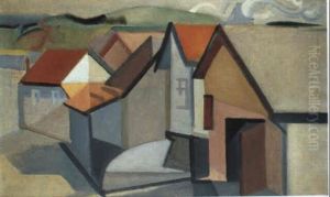 Paysage Cubiste (maisons A Mimizan) by Youla, Jules Chapoval