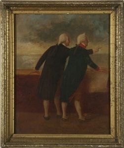 Washignton With L'enfant Reviewing Plans For The Capital City by Alonzo Chappel