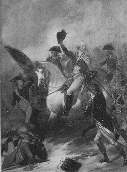 Portrait Of George Washington With His Troops - view 1