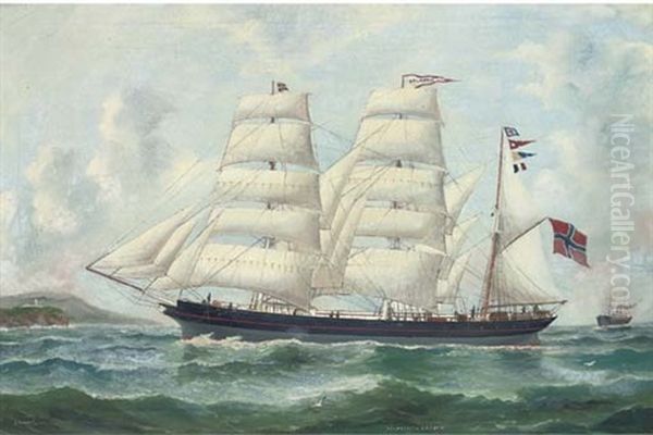 The Norwegian Barque "atlantic" Of Borden In English Waters - view 1