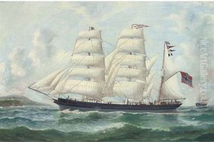 The Norwegian Barque "atlantic" Of Borden In English Waters