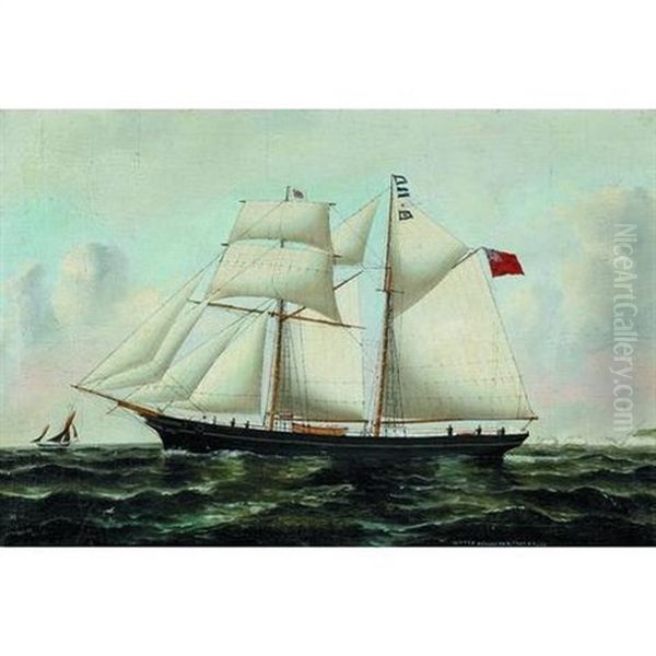 The Topsail Schooner "little Belle" Of Par Off The Needles, Isle Of Wight - view 1