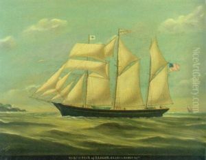 Barkentine "north Star" Of Bangor, Maine, Capt. Elisha Bangs