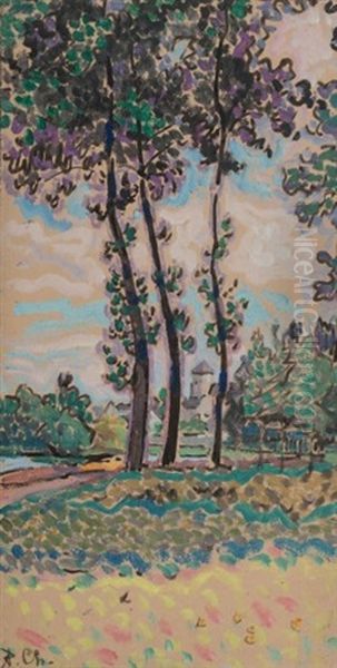 Paysage Aux Peupliers - view 1
