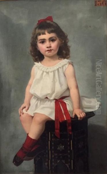 Petit Fille Au Tabouret - view 1