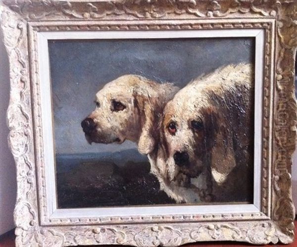 Double Portrait De Billy, Chiens De Chasse Francais - view 1