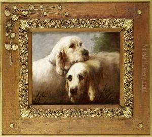 Tetes De Chiens (study) by Jules Chardigny