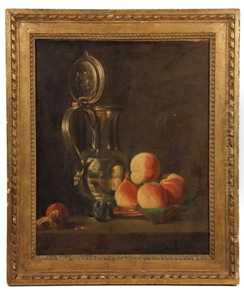 Still Life With Pewter Jug & Peaches - view 1
