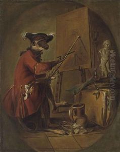 Le Singe Peintre (the Monkey Painter)