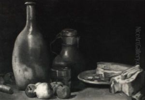 Stilleben Mit Fruchten, Kr_gen Und Schinken