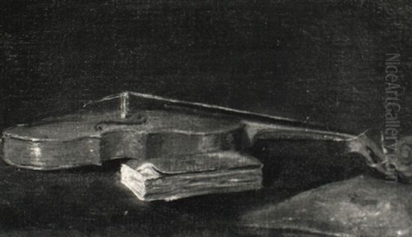 Stilleben Mit Geige Und Buch - view 1