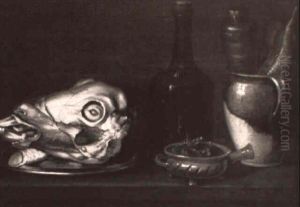 Stilleben Mit Schafskopf by Jean-Baptiste-Simeon Chardin