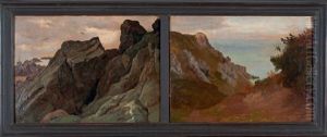 A L'anse Cochat; A Port Logot, Pointe De Plouhin (2 Works) by Paul Louis Leger Chardin