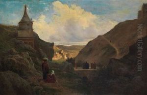 Rencontre Sur Le Pont by Paul Louis Leger Chardin