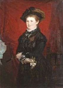 Kalapos Holgy Portreja by Eduard Charlemont