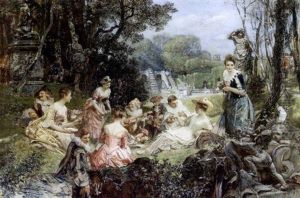 Dejeuner Sur L'herbe Dans Le Parc De Versailles by Eduard Charlemont