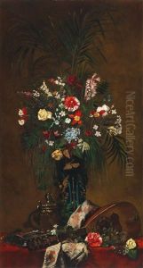 Still Life With Flowers And Lute