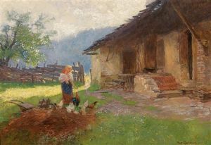 Idyllic Rural Scene by Hugo Charlemont