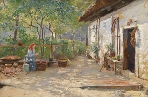 Das Alte Haus In Lehde by Hugo Charlemont