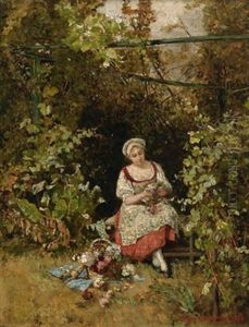 Im Garten by Hugo Charlemont