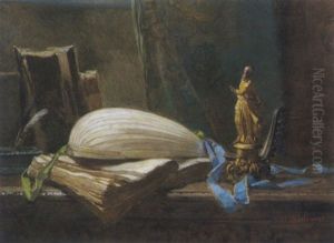 Stilleben Mit Laute by Hugo Charlemont