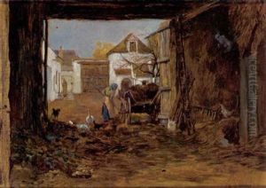 Ungarische Bauernwirtschaft by Hugo Charlemont