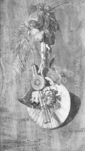 Ein Quodlibet Von Getrockneten Fruchten Und Floten by Hugo Charlemont