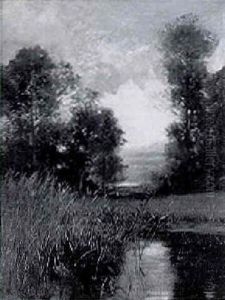 Landscape At Dusk by Hugo Charlemont