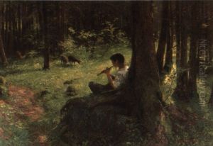 Hirtenknabe Im Wald