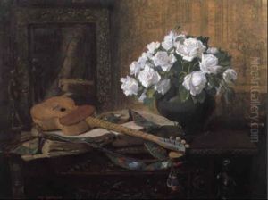 Stilleben Mit Gitarre by Hugo Charlemont