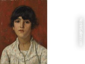 A Portrait Of A Young Girl, Thought To Be The Artist's Daughter