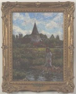 Girl At A Stream