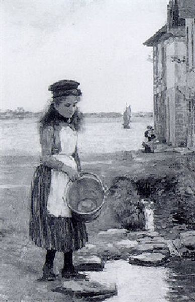 A Girl With A Bucket - view 1