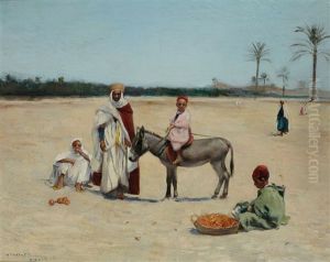 Jeunes Enfants A Biskra by Frantz Charlet