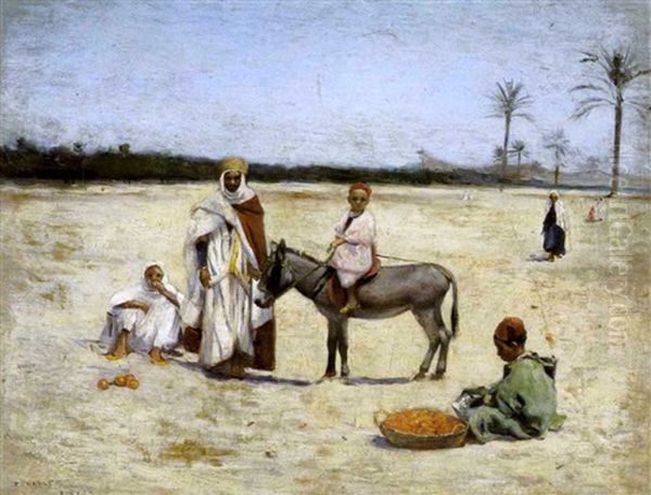 Le Petit Vendeur D'oranges A Biskra - view 1