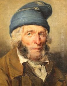 Portrait D'homme Au Bonnet Bleu