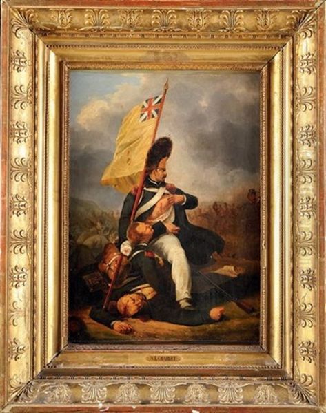 La Prise Du Drapeau A Waterloo - view 1