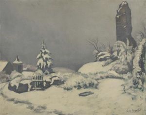 Village Sous La Neige