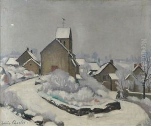 Village Du Morvan Sous La Neige