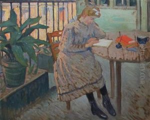 Young Girl Reading by Louis Charlot